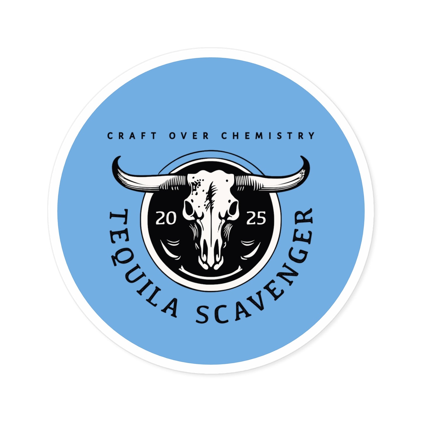 Tequila Scavenger - "Skull Logo" - Round Sticker