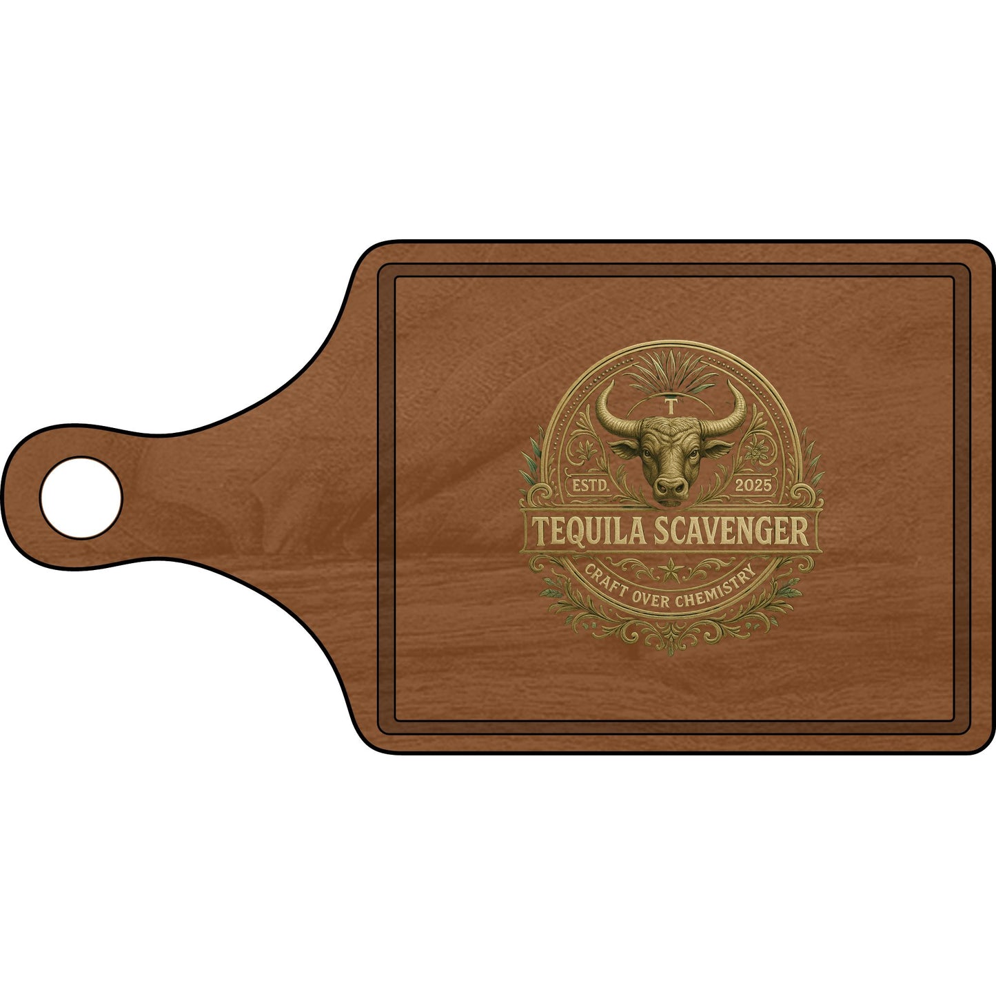 Tequila Scavenger Personalized Engraved Wooden Cutting Board