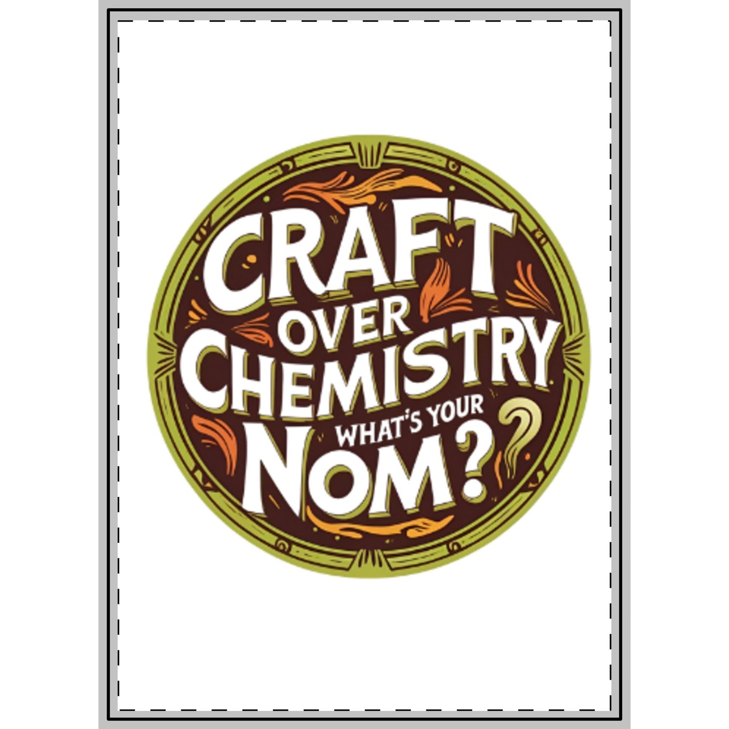 "Craft Over Chemistry" Woven Wall Tapestry