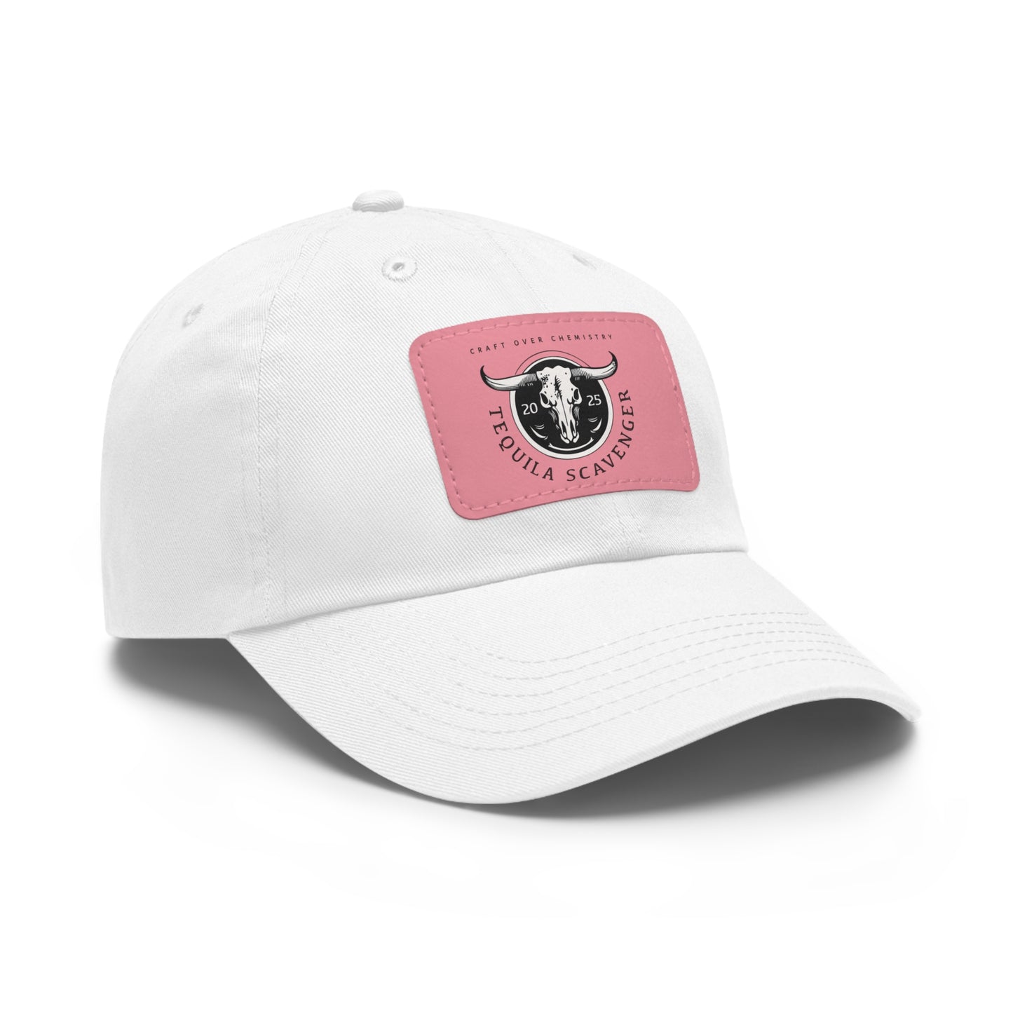 Tequila Scavenger - "Skull Logo" - Leather Patch Hat