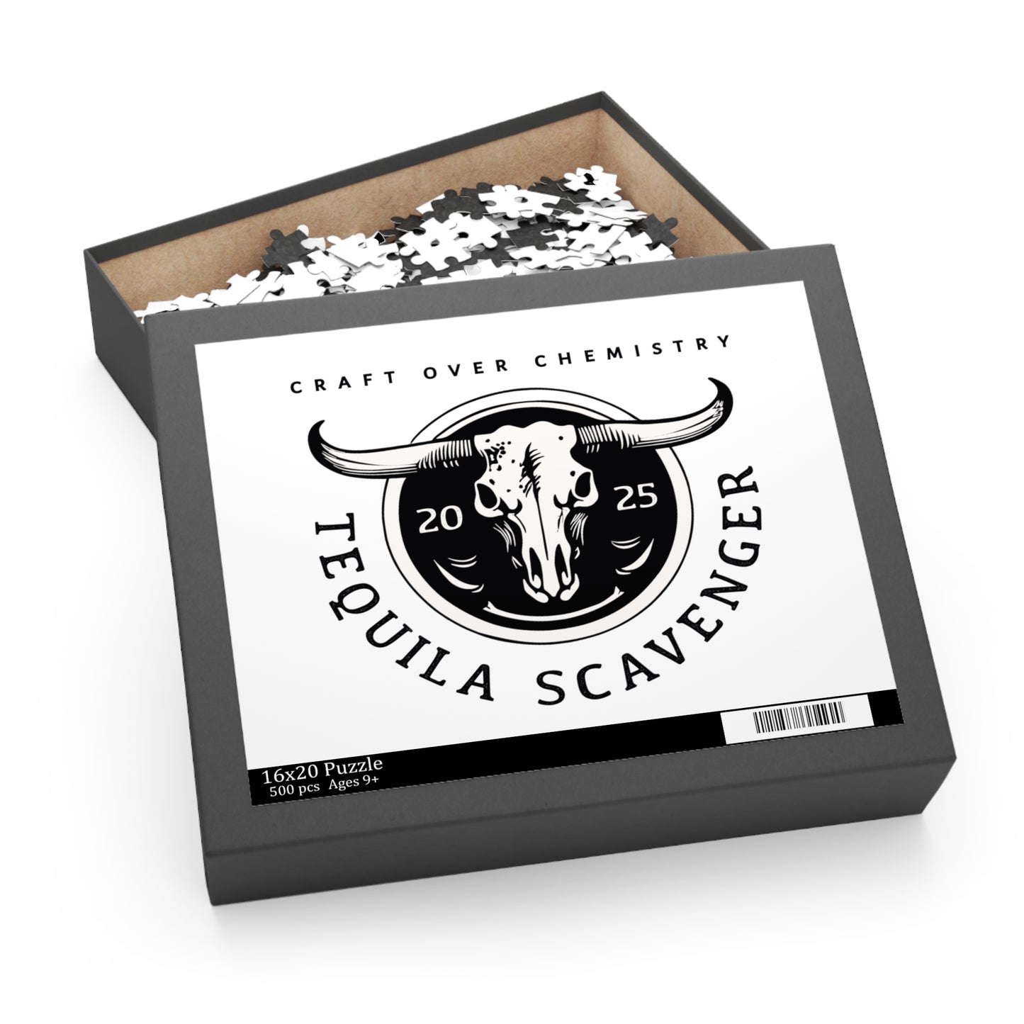 Tequila Scavenger - "Skull Logo" - 252 Piece and 500 Piece Puzzles