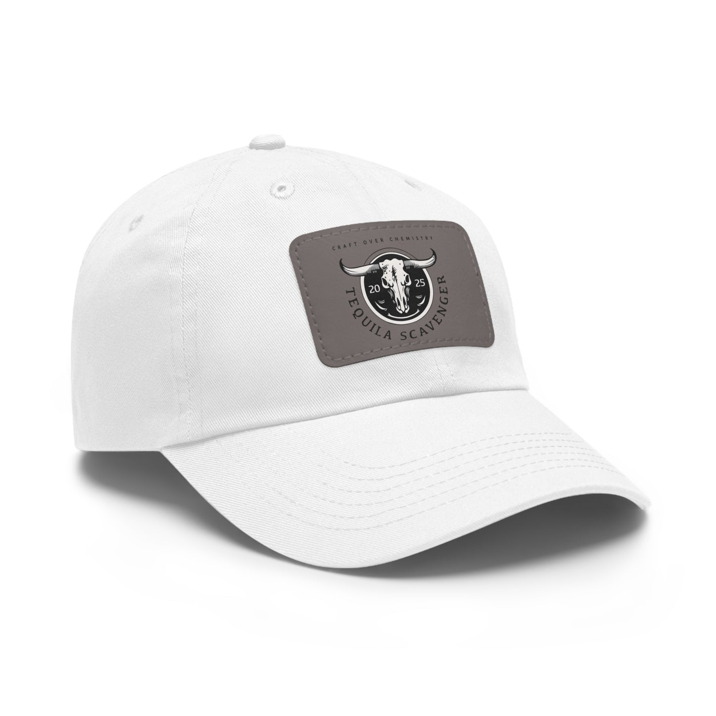 Tequila Scavenger - "Skull Logo" - Leather Patch Hat