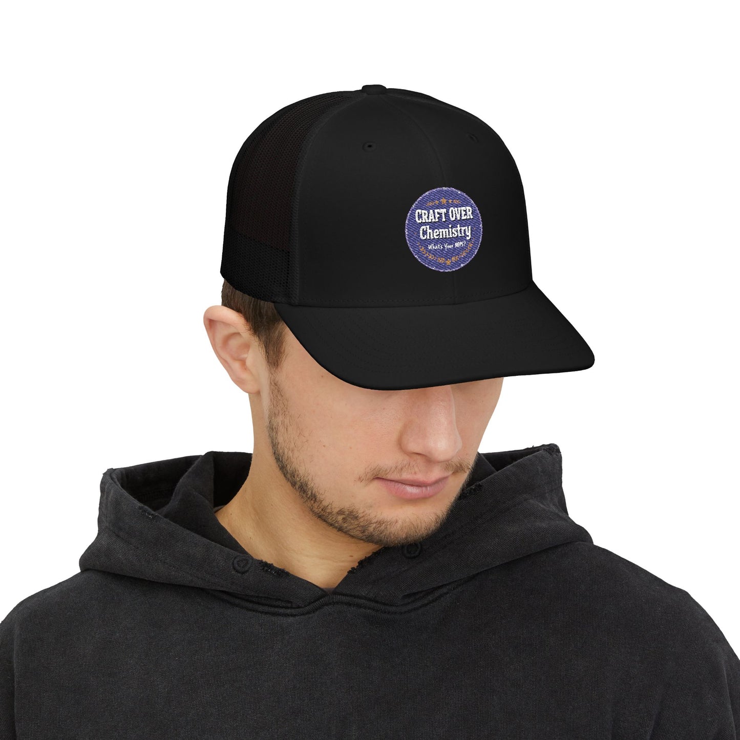 "Craft Over Chemistry" Embroidered Snap Back Hat