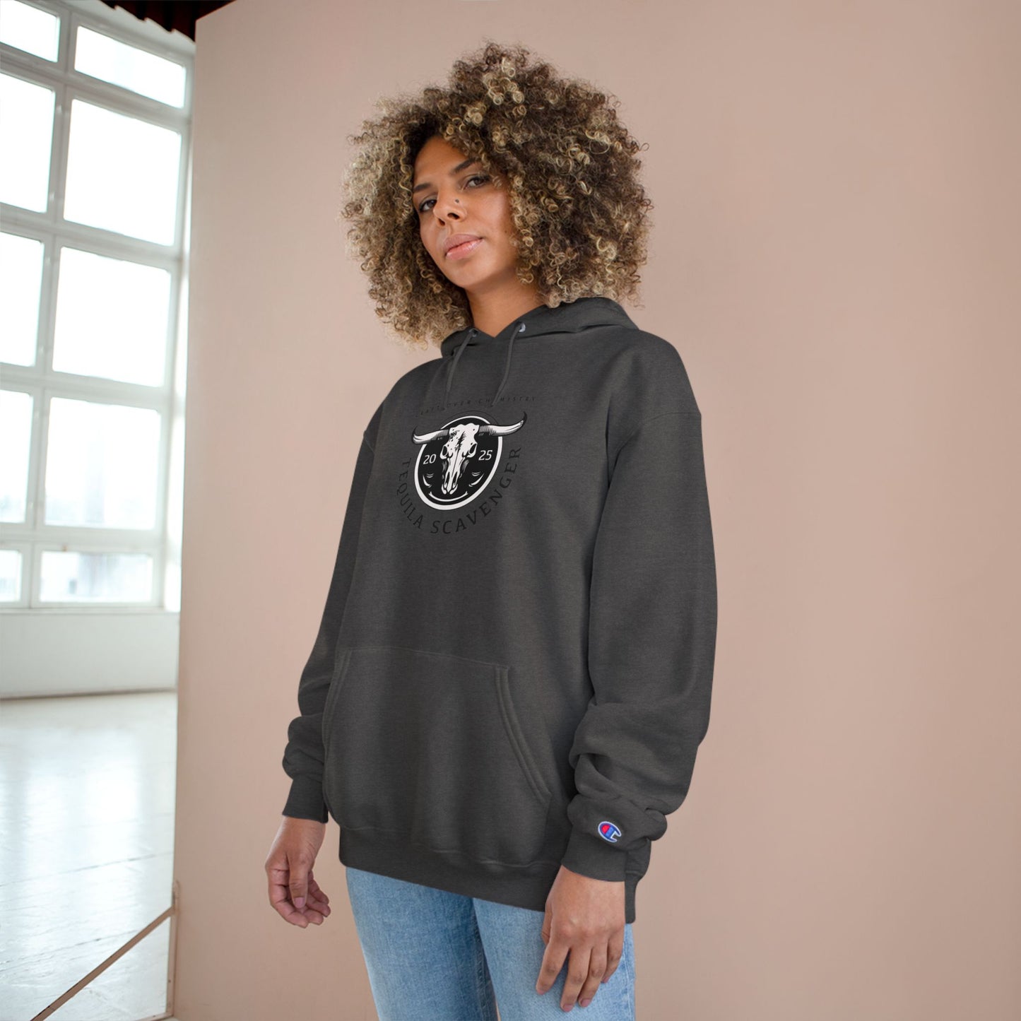 Tequila Scavenger - Champion Brand Hoodie - "Skull Logo"