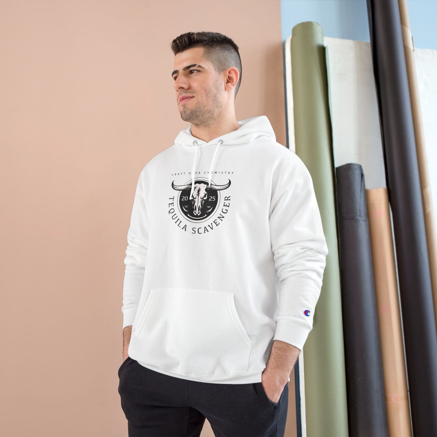Tequila Scavenger - Champion Brand Hoodie - "Skull Logo"