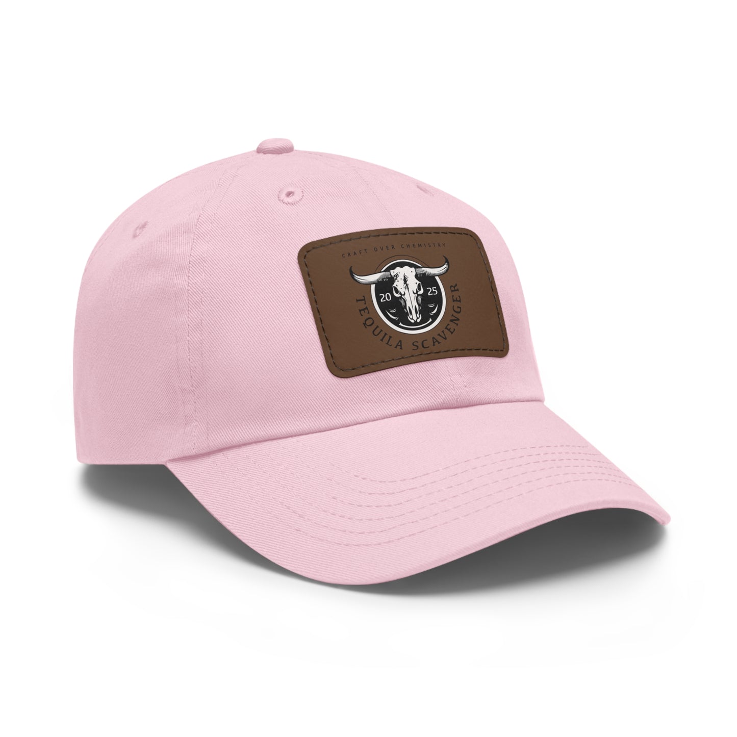Tequila Scavenger - "Skull Logo" - Leather Patch Hat