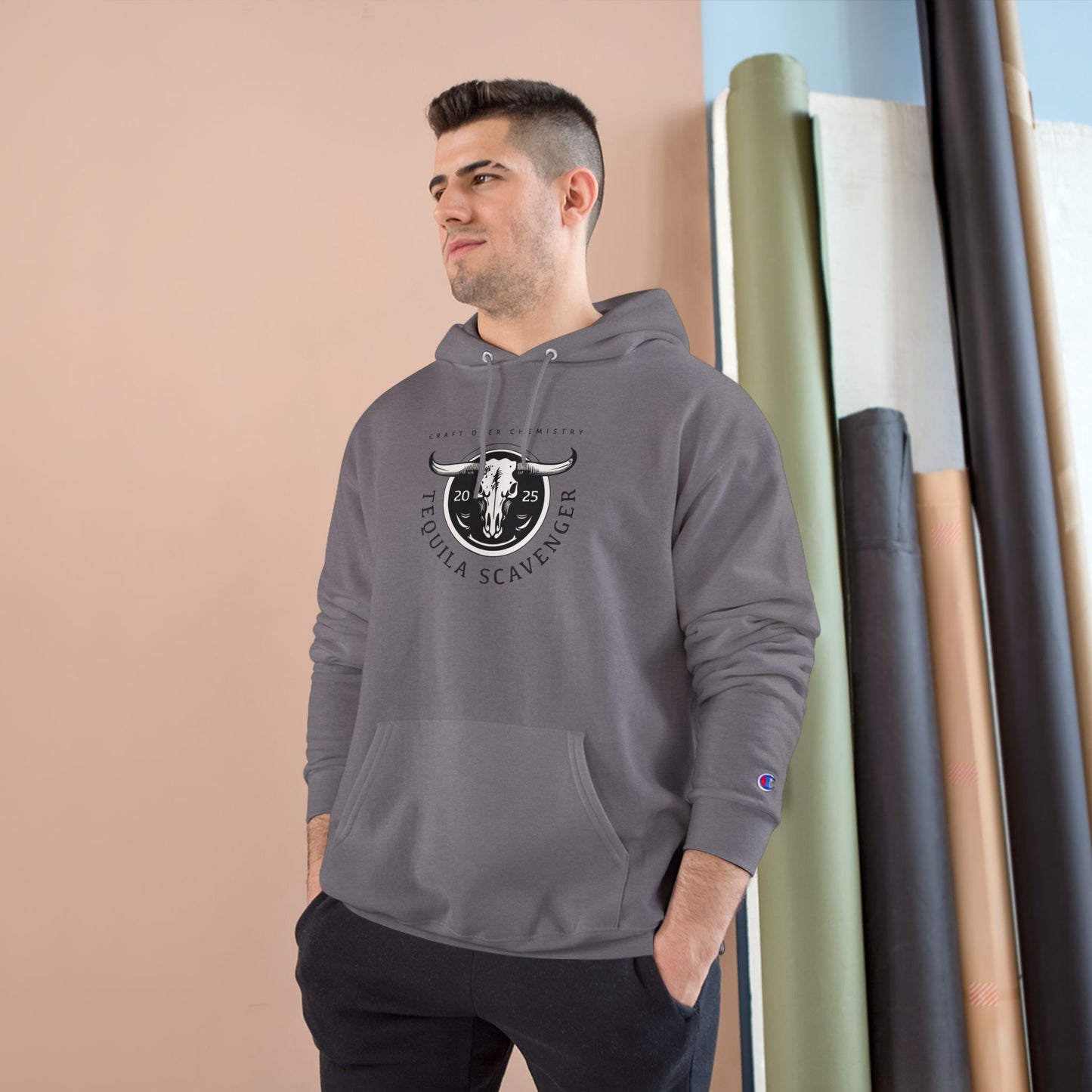 Tequila Scavenger - Champion Brand Hoodie - "Skull Logo"