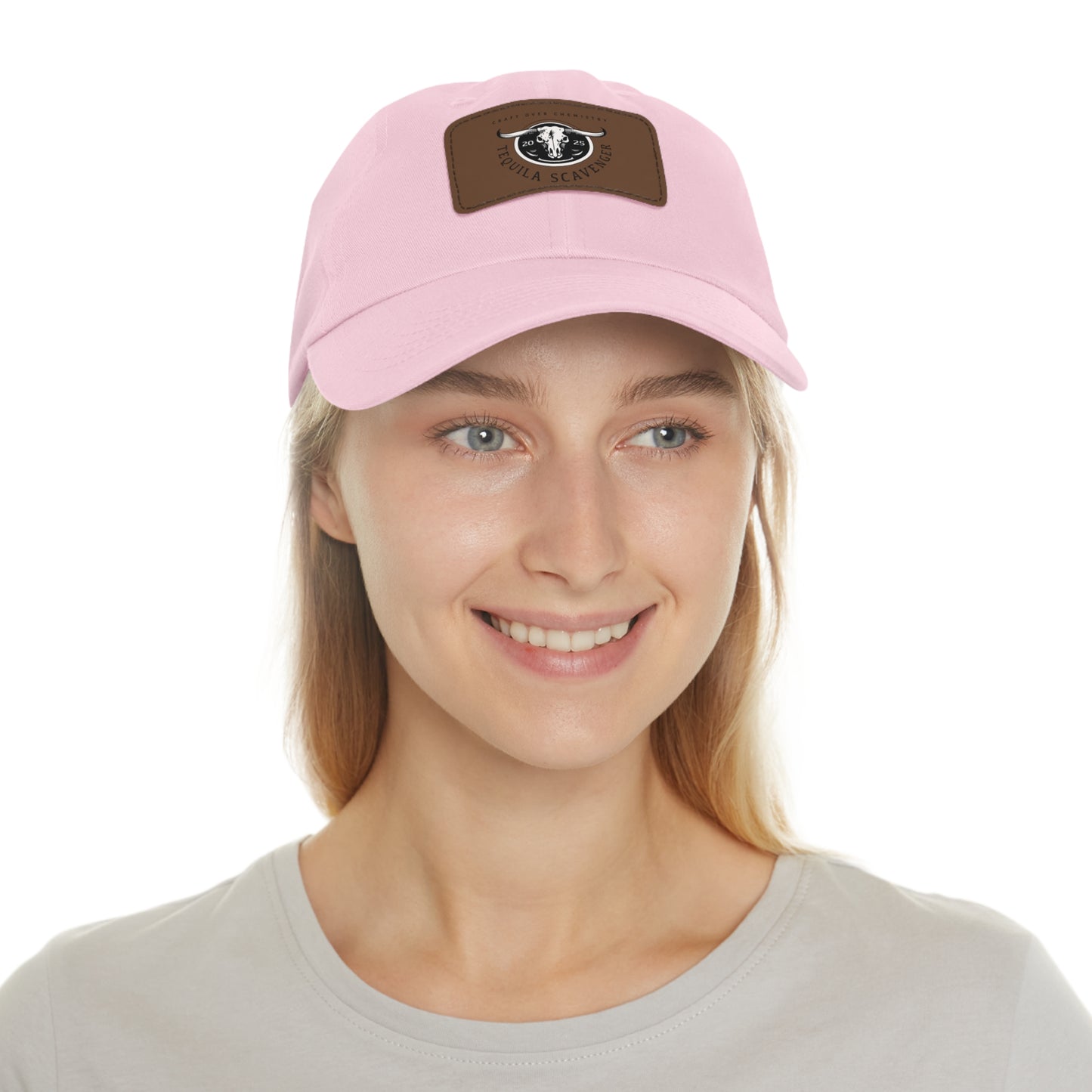 Tequila Scavenger - "Skull Logo" - Leather Patch Hat