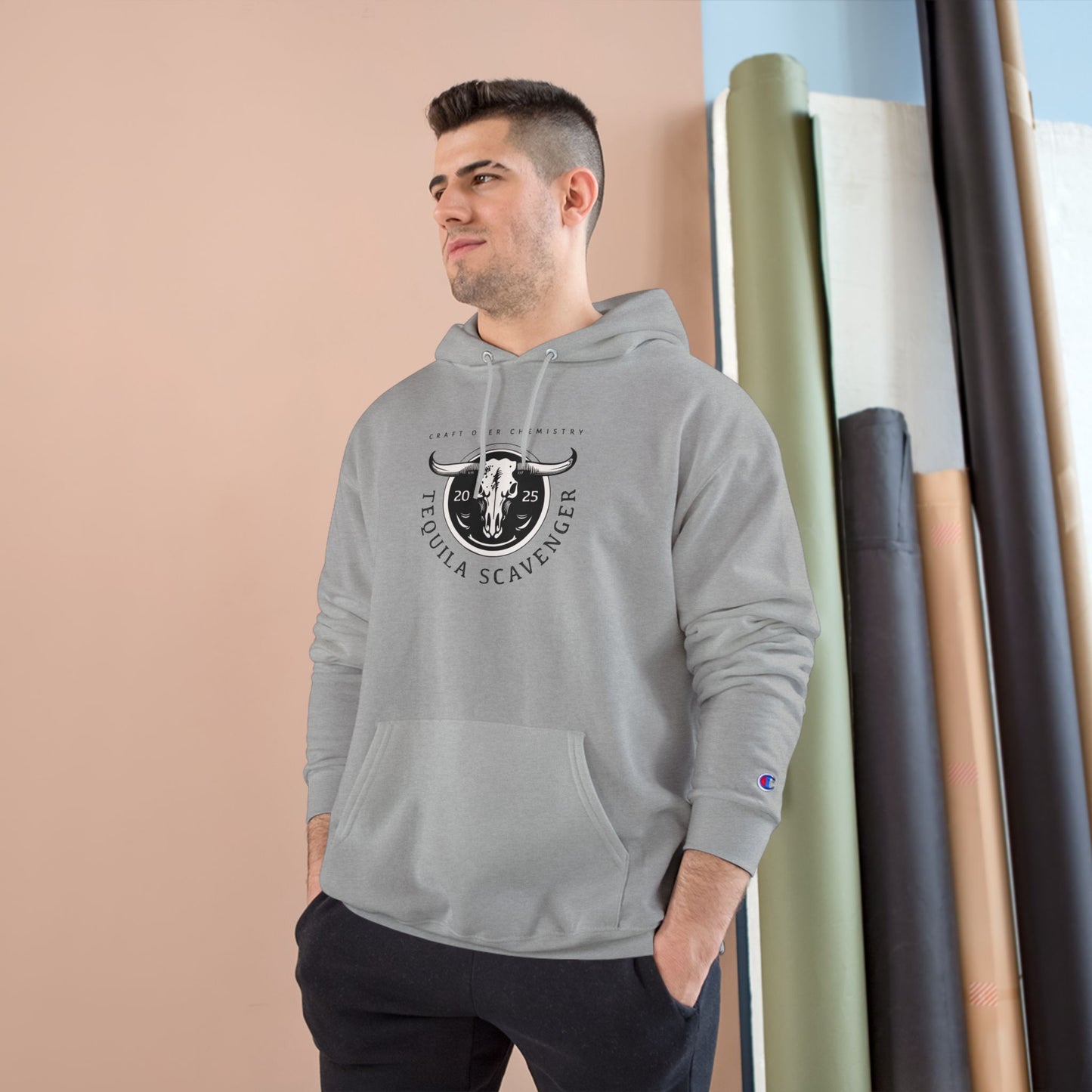 Tequila Scavenger - Champion Brand Hoodie - "Skull Logo"