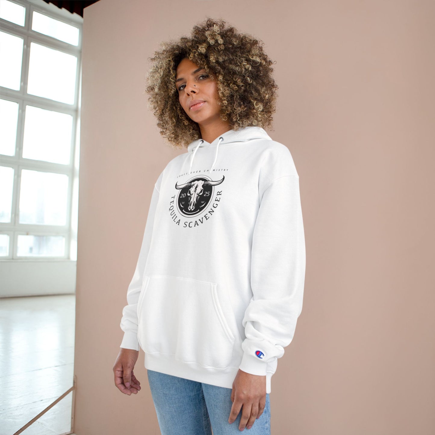 Tequila Scavenger - Champion Brand Hoodie - "Skull Logo"