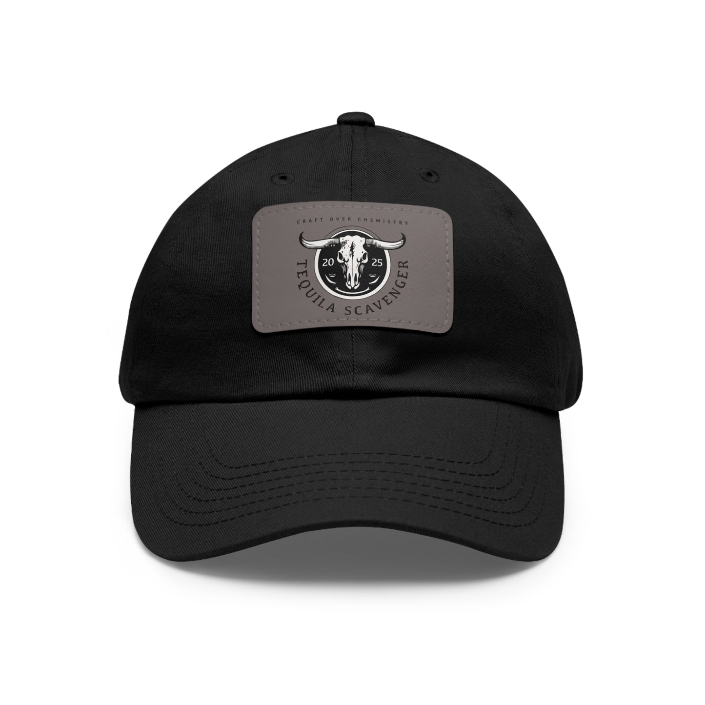 Tequila Scavenger - "Skull Logo" - Leather Patch Hat