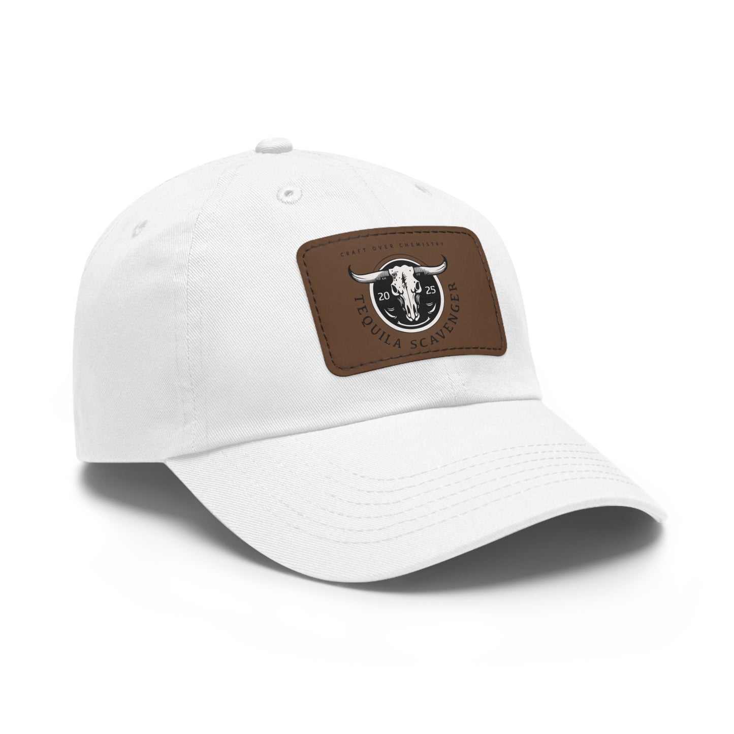 Tequila Scavenger - "Skull Logo" - Leather Patch Hat