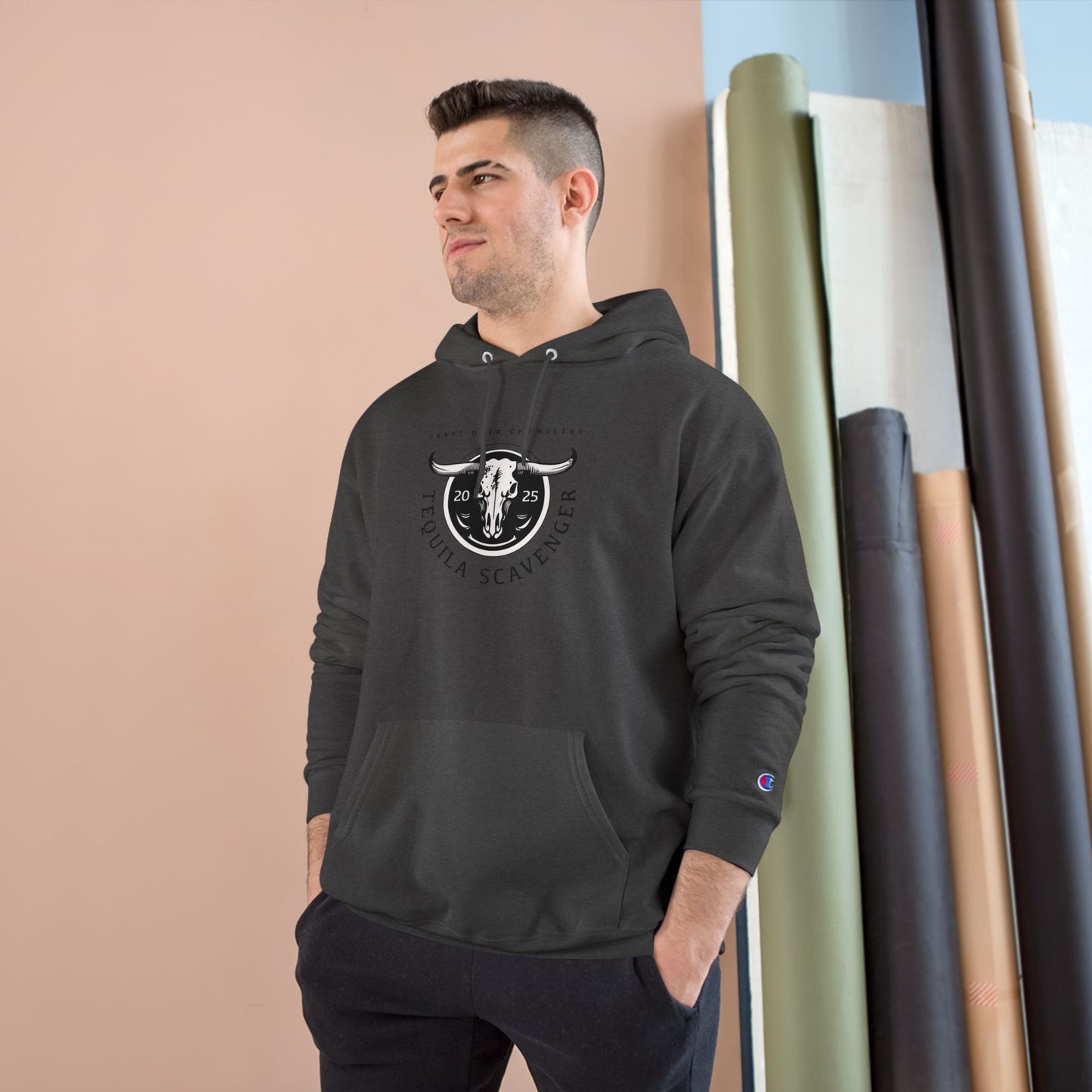 Tequila Scavenger - Champion Brand Hoodie - "Skull Logo"