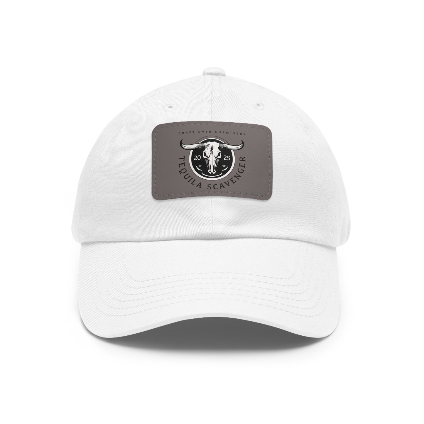 Tequila Scavenger - "Skull Logo" - Leather Patch Hat
