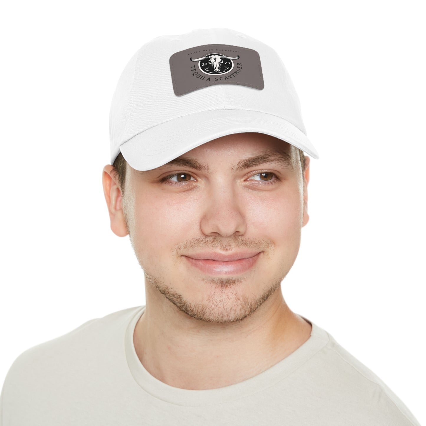 Tequila Scavenger - "Skull Logo" - Leather Patch Hat