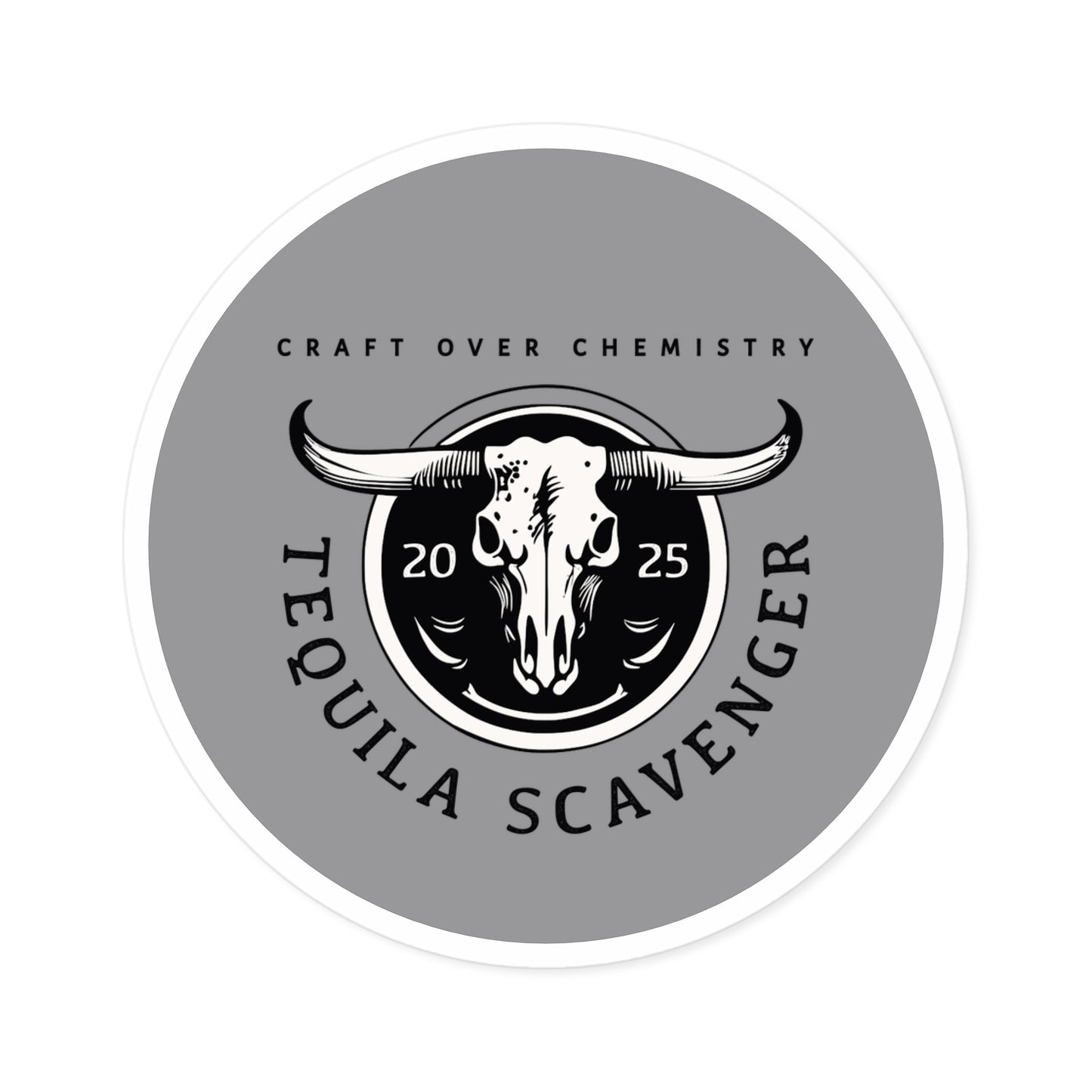 Tequila Scavenger - "Skull Logo" - Round Sticker