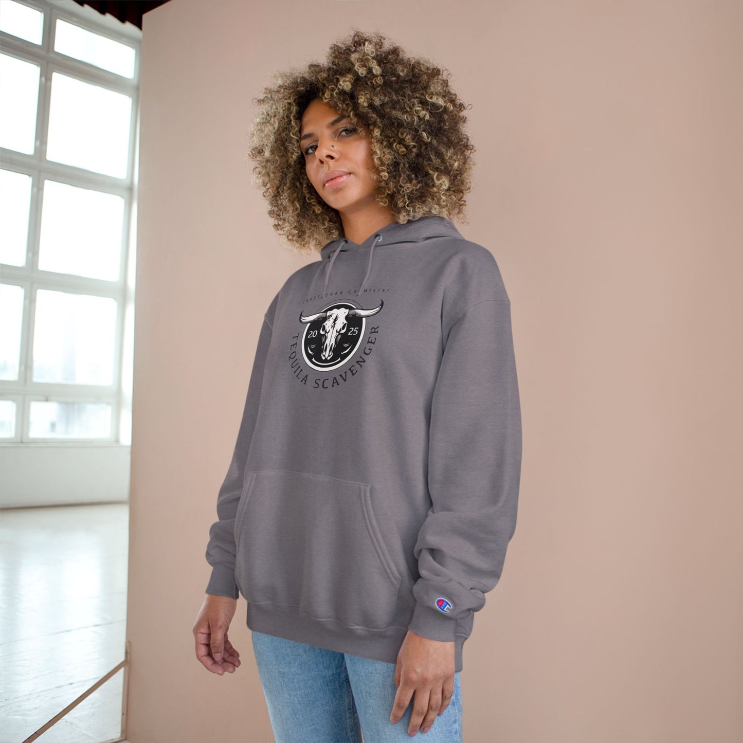 Tequila Scavenger - Champion Brand Hoodie - "Skull Logo"