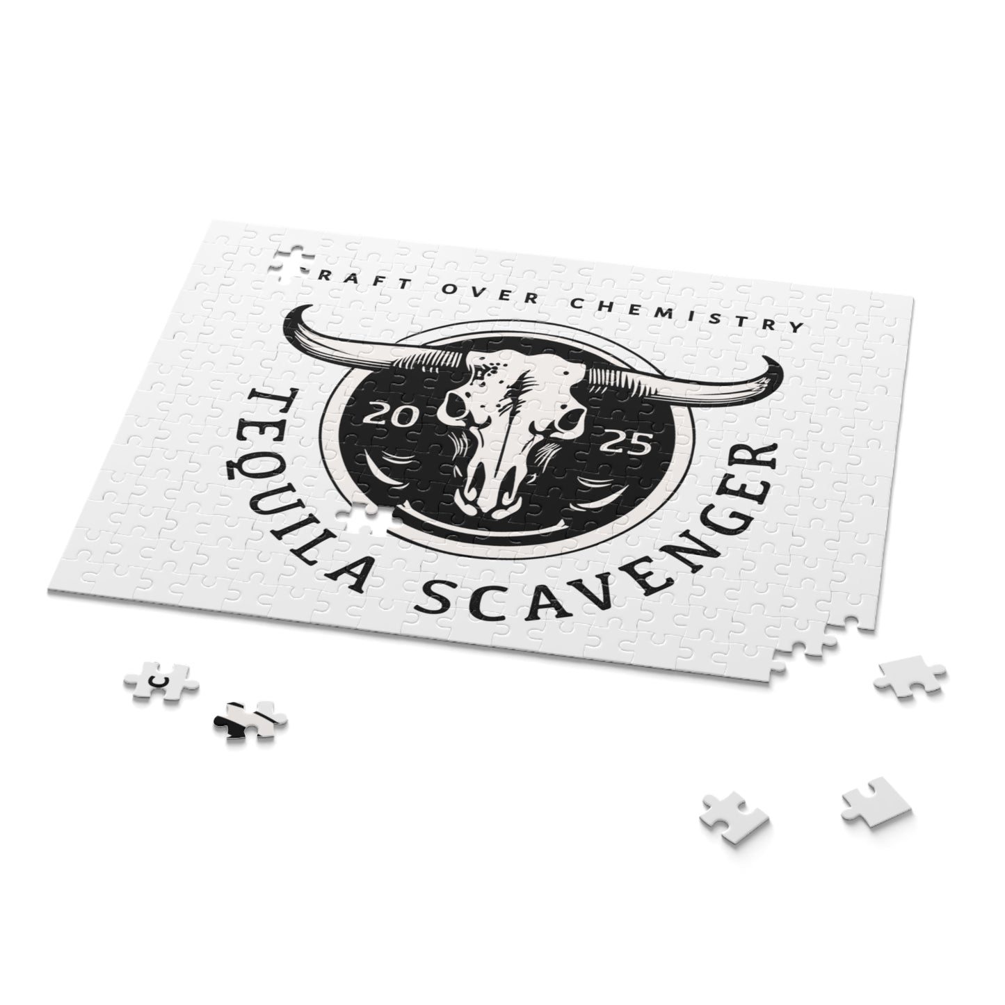 Tequila Scavenger - "Skull Logo" - 252 Piece and 500 Piece Puzzles