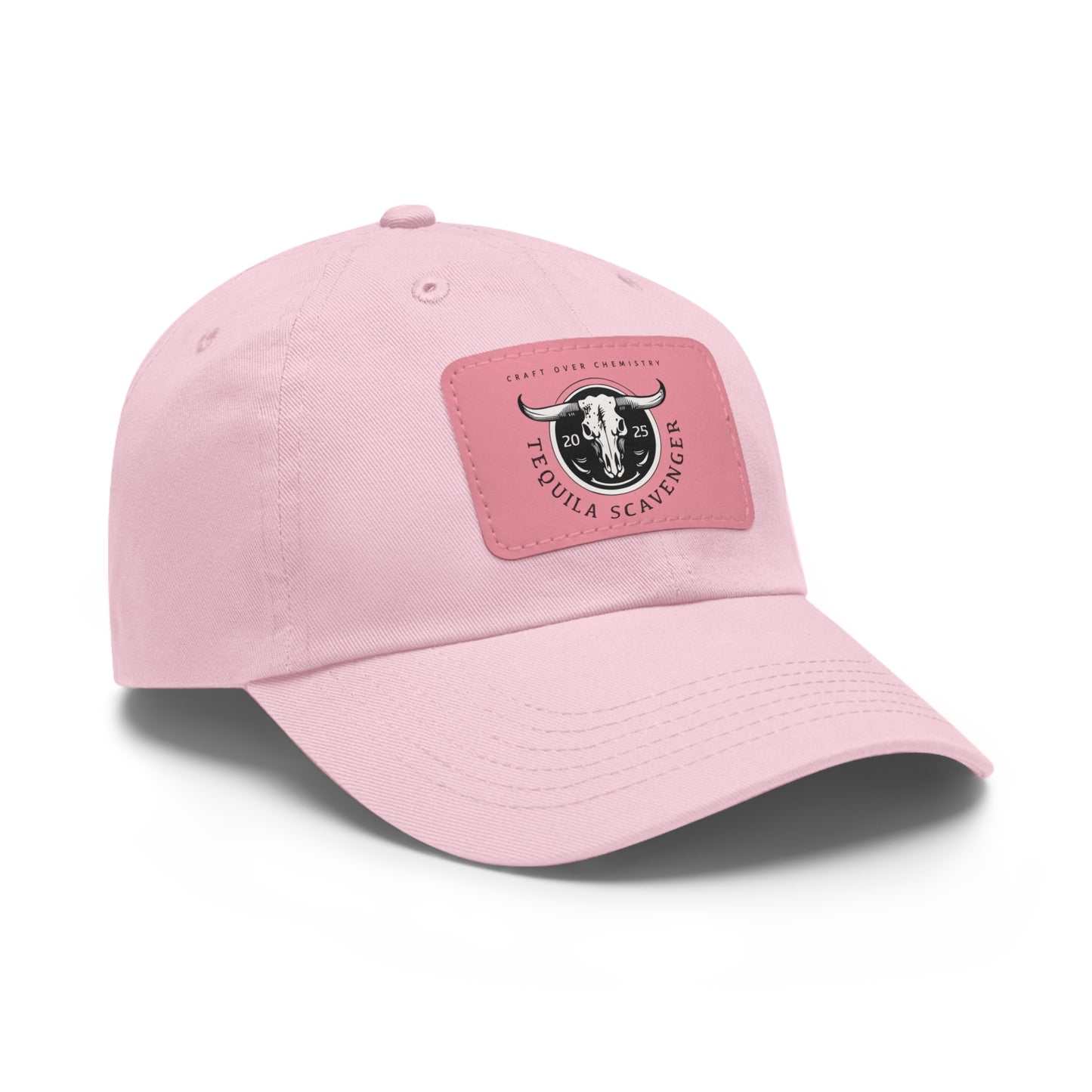 Tequila Scavenger - "Skull Logo" - Leather Patch Hat