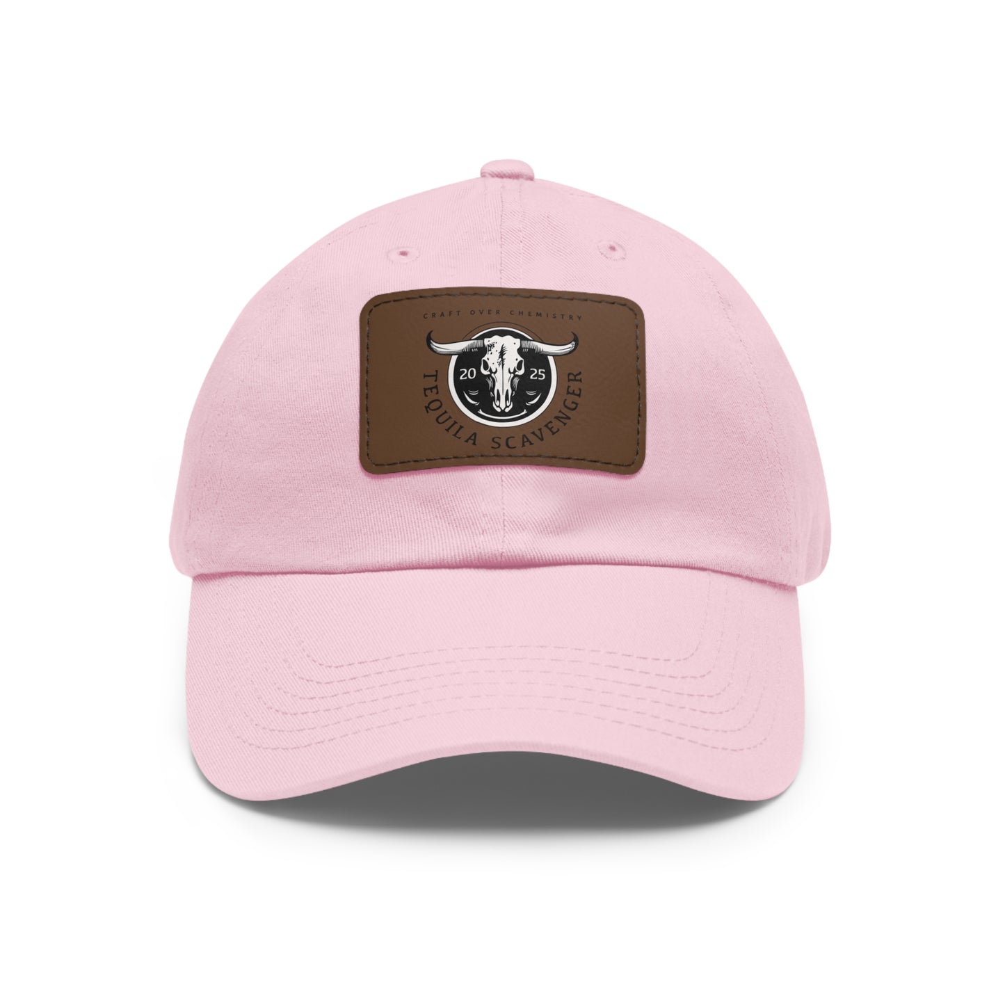Tequila Scavenger - "Skull Logo" - Leather Patch Hat