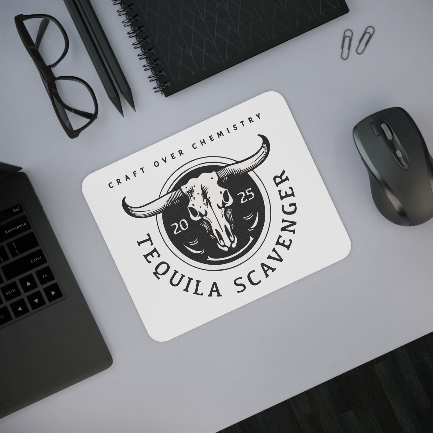 Tequila Scavenger - Computer Mouse Pad - "Skull Logo"