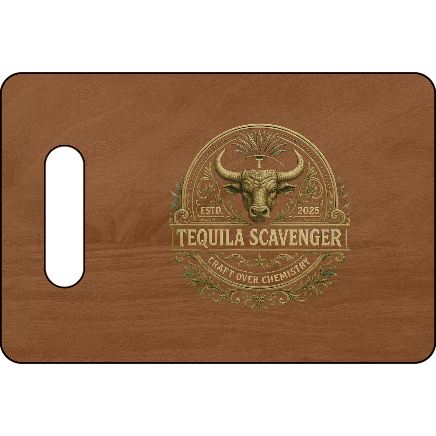 Tequila Scavenger Personalized Engraved Wooden Cutting Board