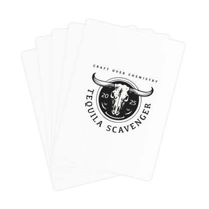 Tequila Scavenger - Custom Poker Cards - "Skull Logo"