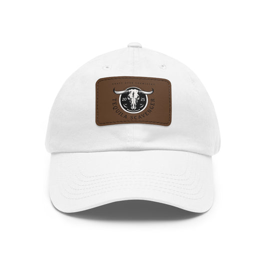 Tequila Scavenger - "Skull Logo" - Leather Patch Hat
