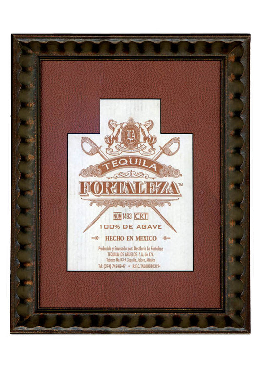Fortaleza Box Art with brown frame - football skin texture matte