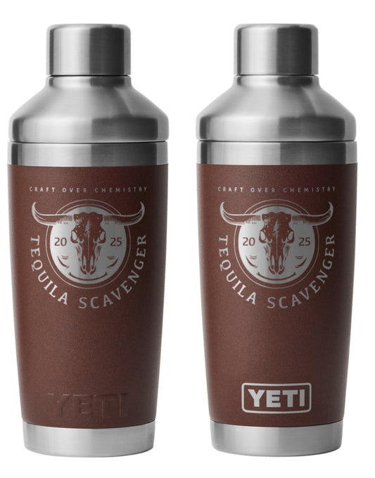 Tequila Scavenger - Laser Engraved "Skull Logo" - YETI 20oz Rambler Cocktail Shaker